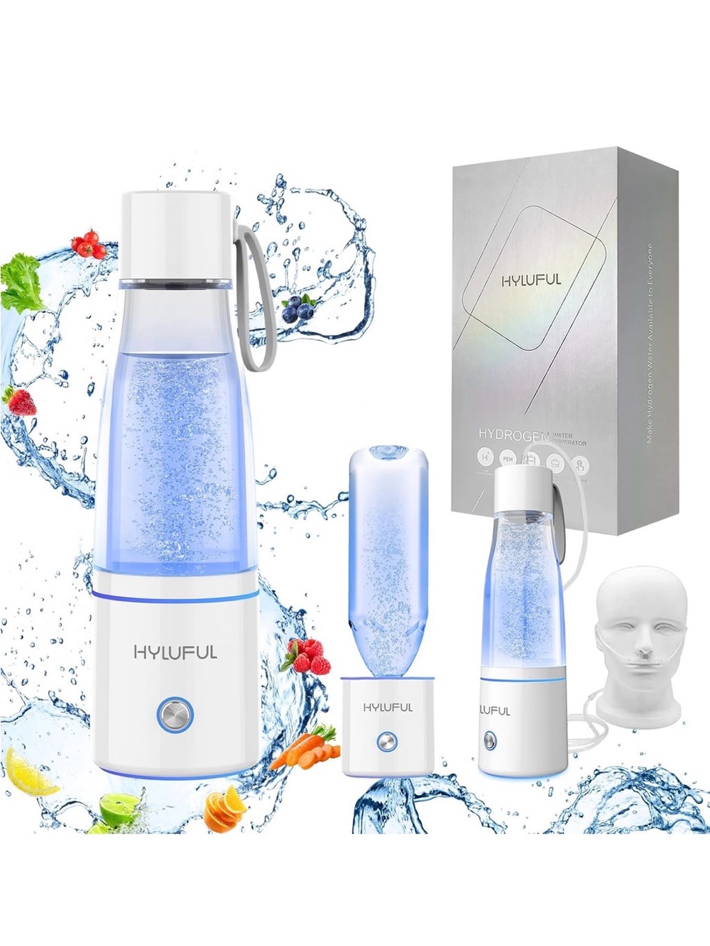 Blue Hydrogen Water Bottle